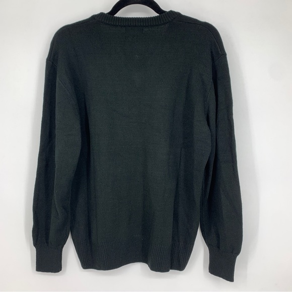 Parker Mens Small V-neck Pullover Sweater Black Preppy Casual Business NEW - Picture 9 of 9